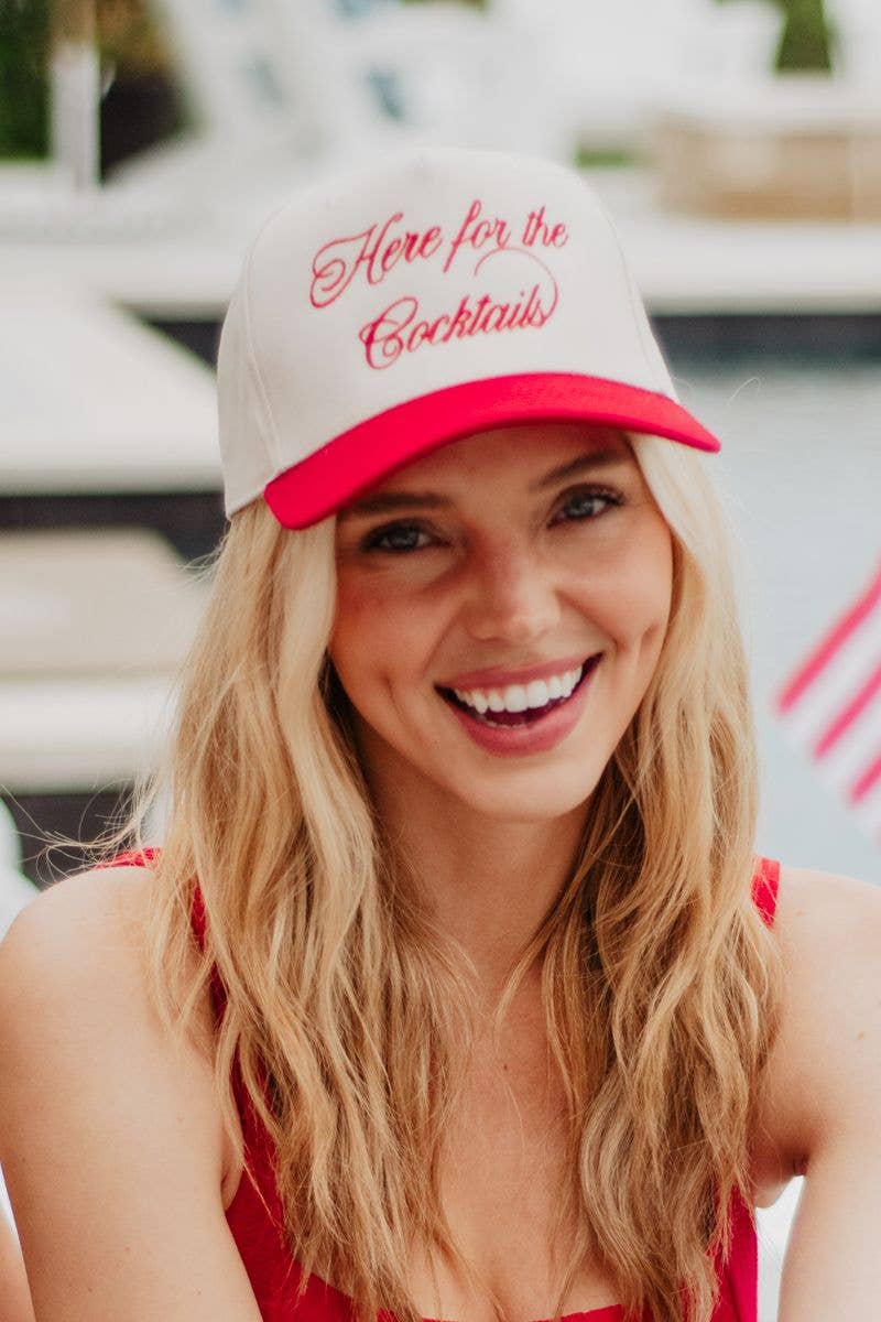 Here For the Cocktails Two-Toned Vintage Hat Grad Gift Idea
