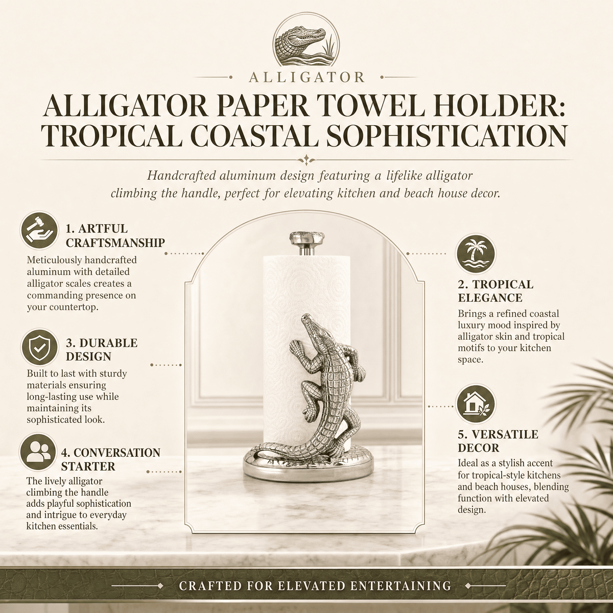 Alligator Paper Towel Holder