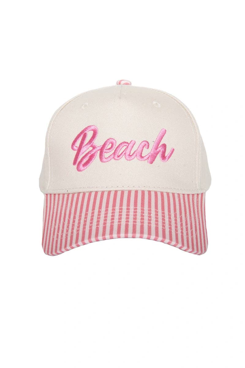 Beach Cursive Two-Toned Trucker Hats