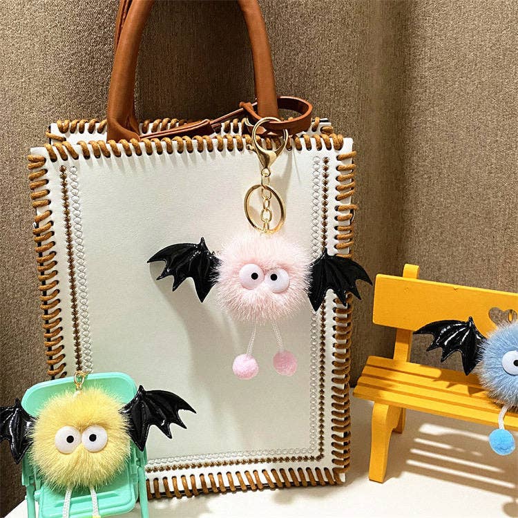 Cartoon Bat Plush Keychain