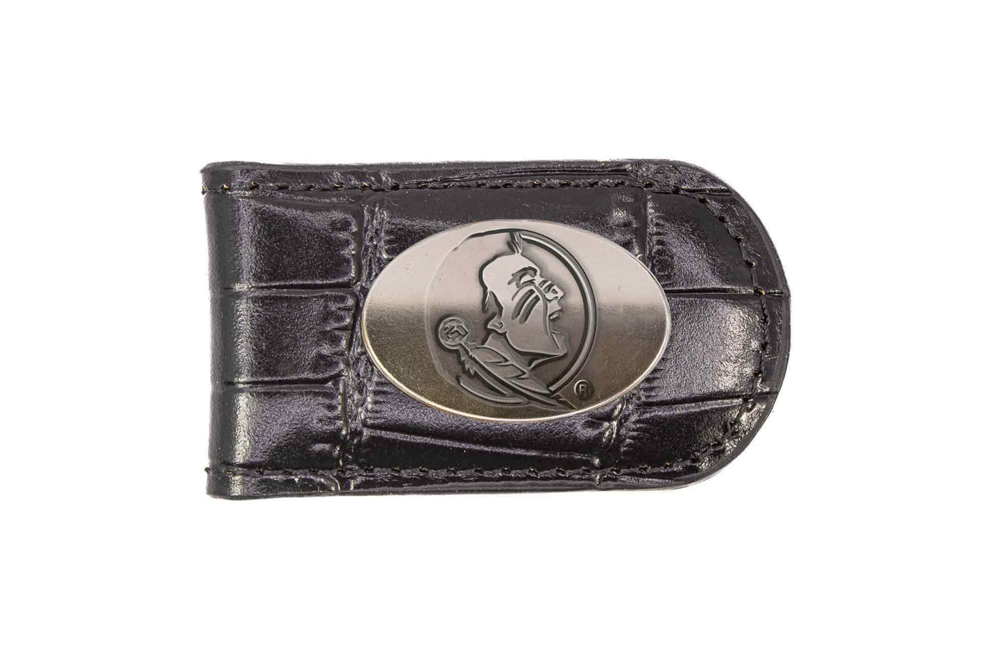Florida State Seminoles Leather Magnetic Money Clip Wallet
