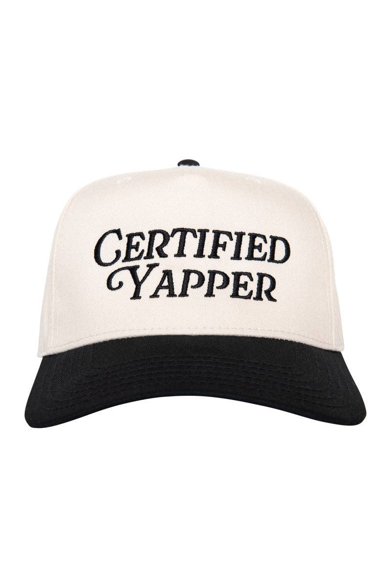 Certified Yapper Two-Toned Vintage Hat Gifts for Grads