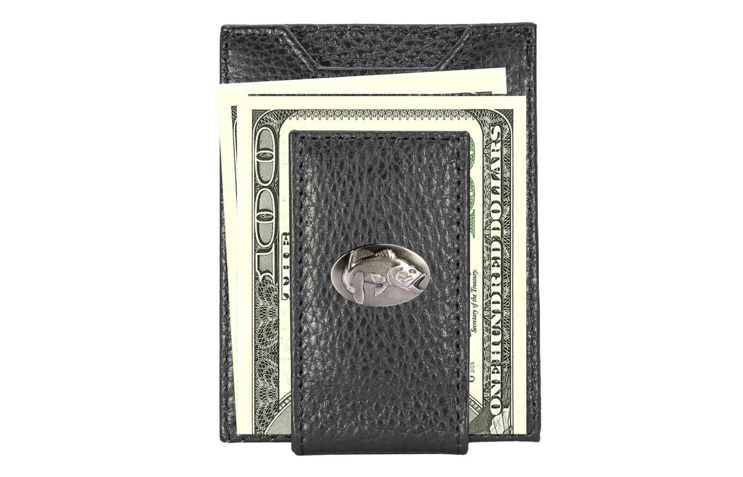 Bass Magnetic Leather Slim Wallet