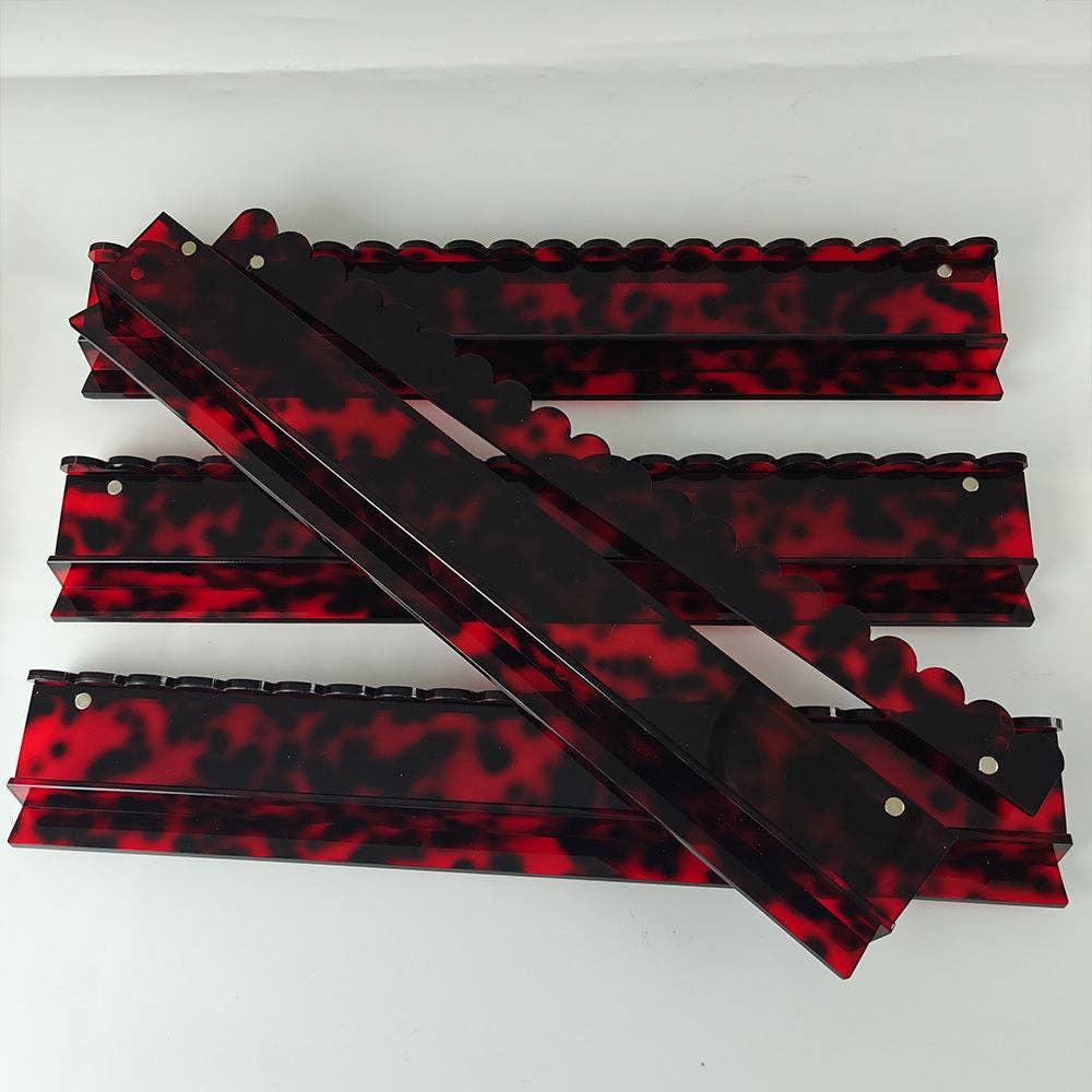 American Mahjong Racks Set–20" Acrylic Tile Racks & Pushers