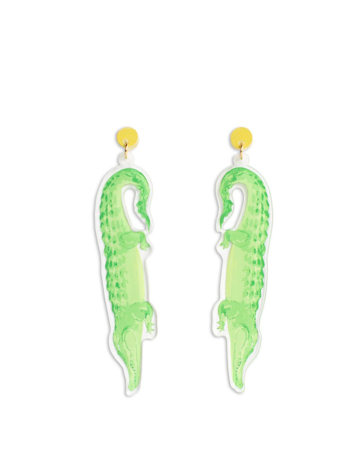 Alligator Acrylic Earrings