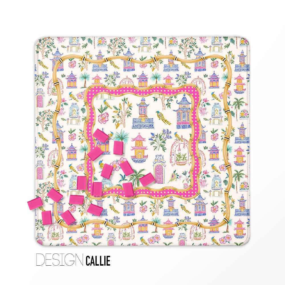 Mahjong Mat, Travel Size, Boutique Monogram