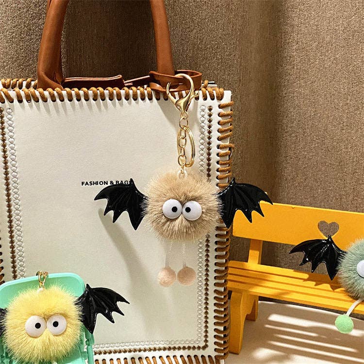 Cartoon Bat Plush Keychain
