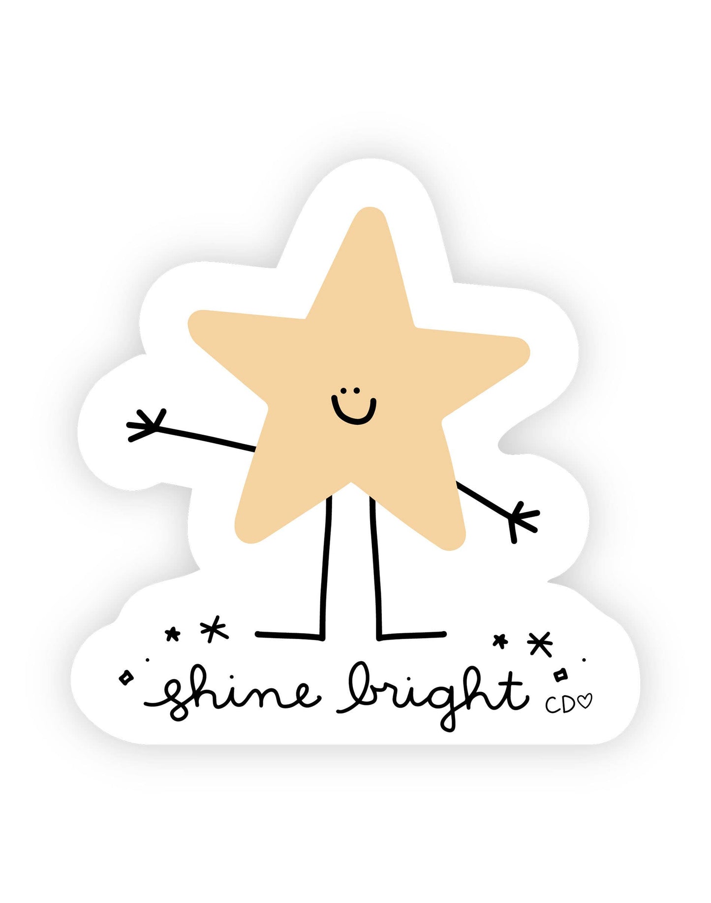 Shine Bright Star Decal Sticker
