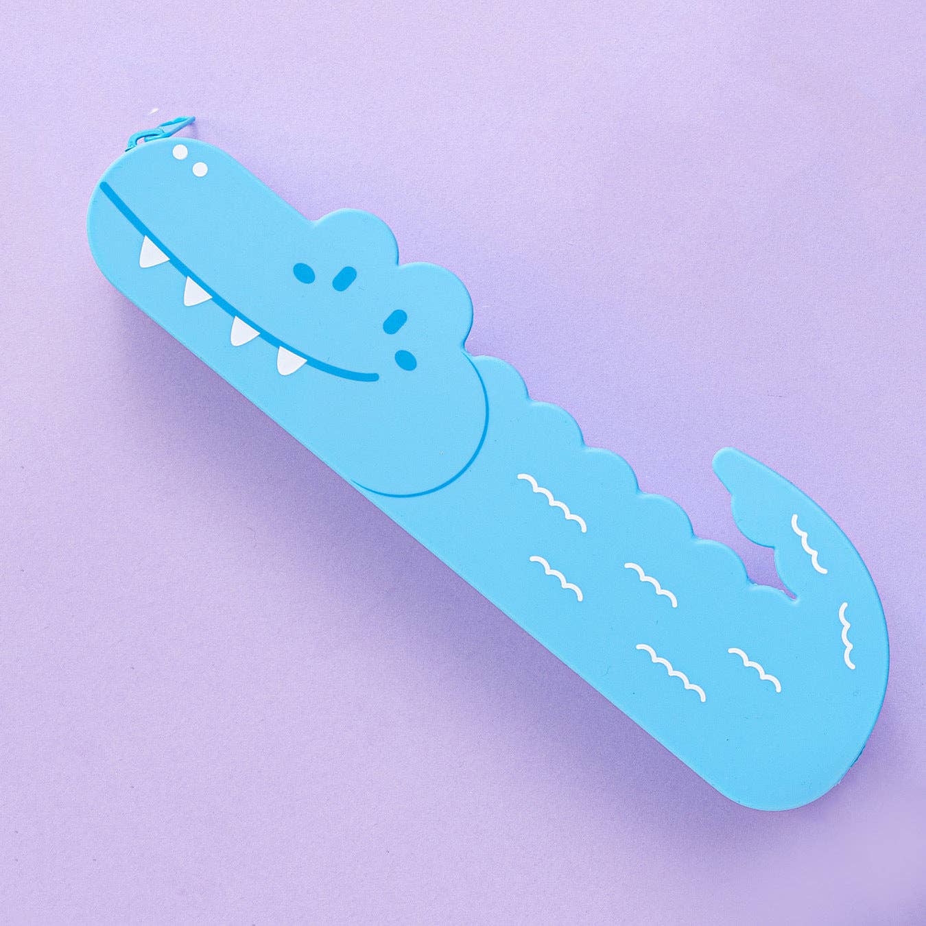 Silicone Pencil Case Smiley Toothy Crocodile Cute