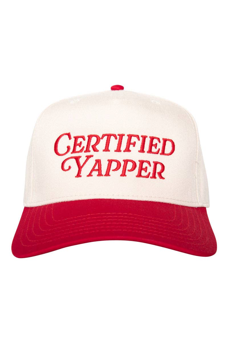 Certified Yapper Two-Toned Vintage Hat Gifts for Grads