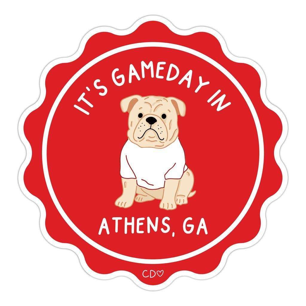 Athens Football Game Day Mascot Decal Sticker