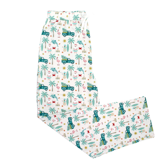 Coastal Christmas Adult Bamboo Pajama Relaxed Lounge Pants