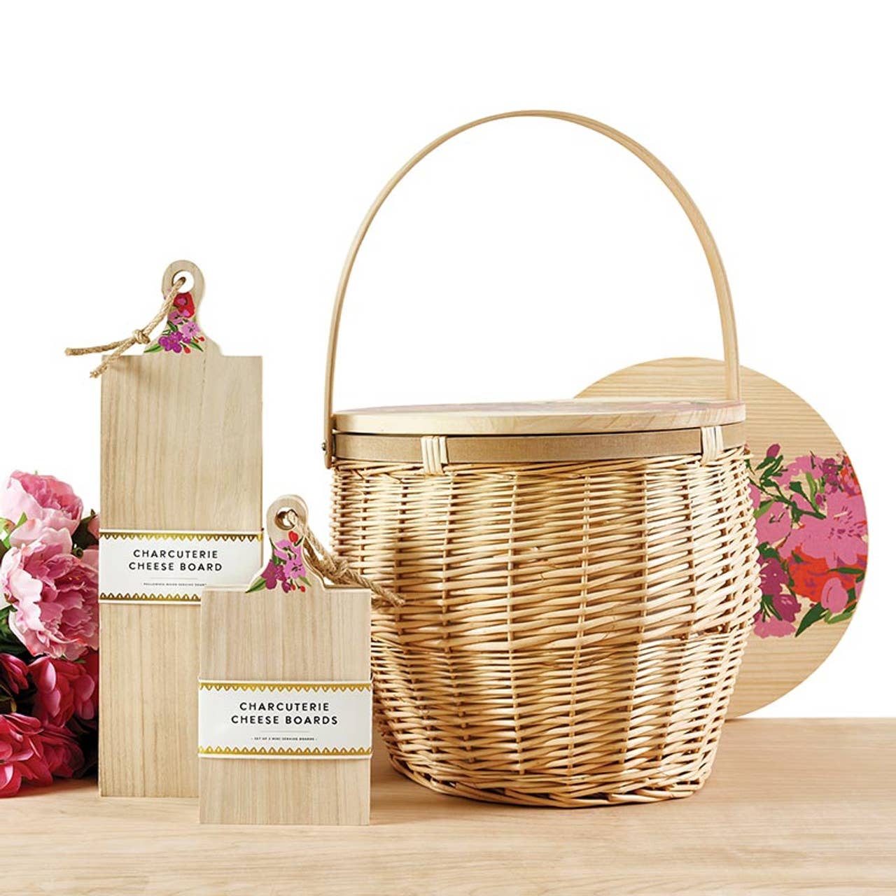 Mini Paulownia Wood Flower Boards - Set of 2