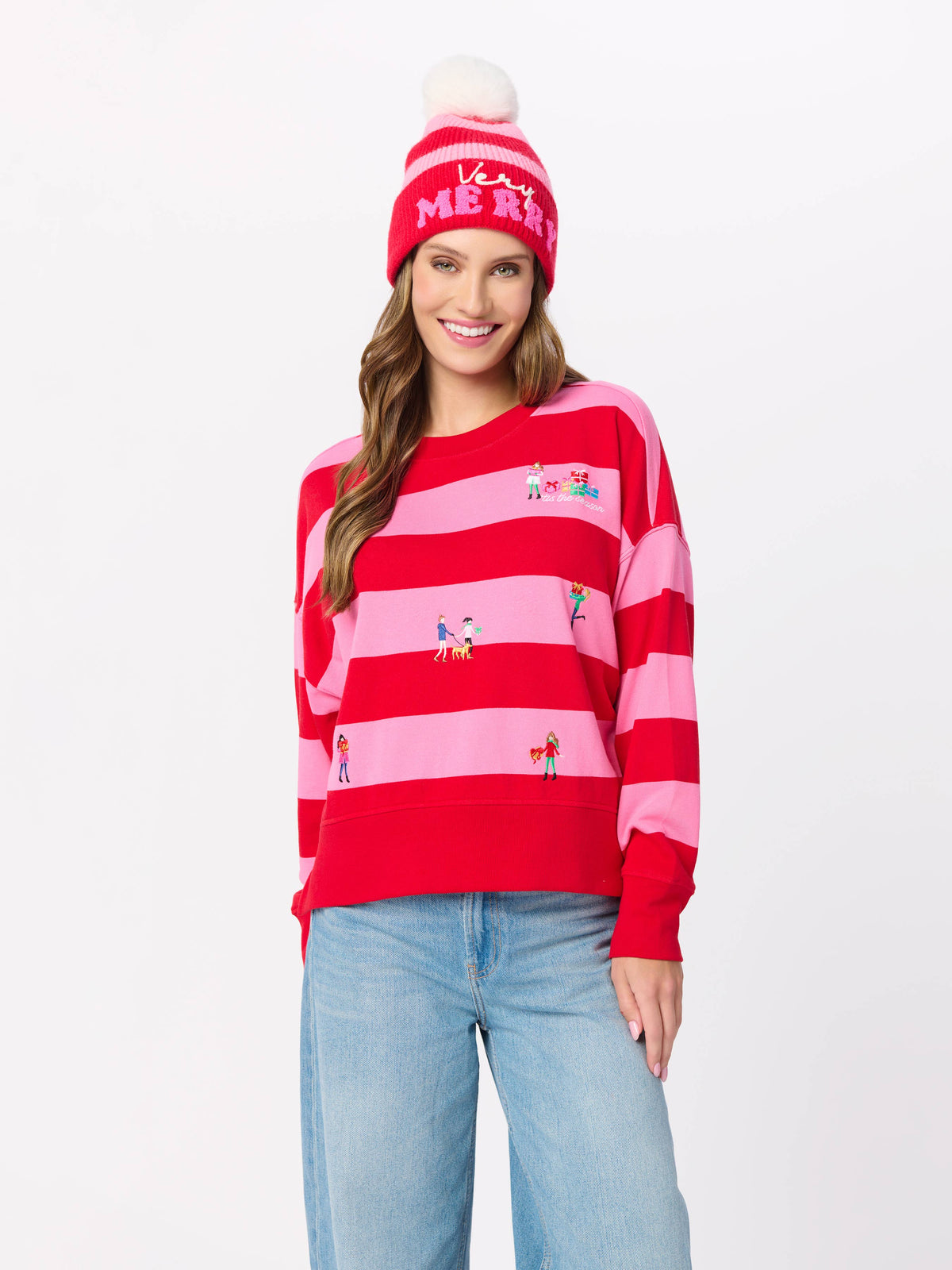 Gifting Embroidery Relaxed Sweatshirt