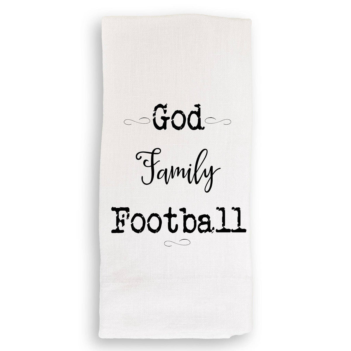 God Family Football in Black