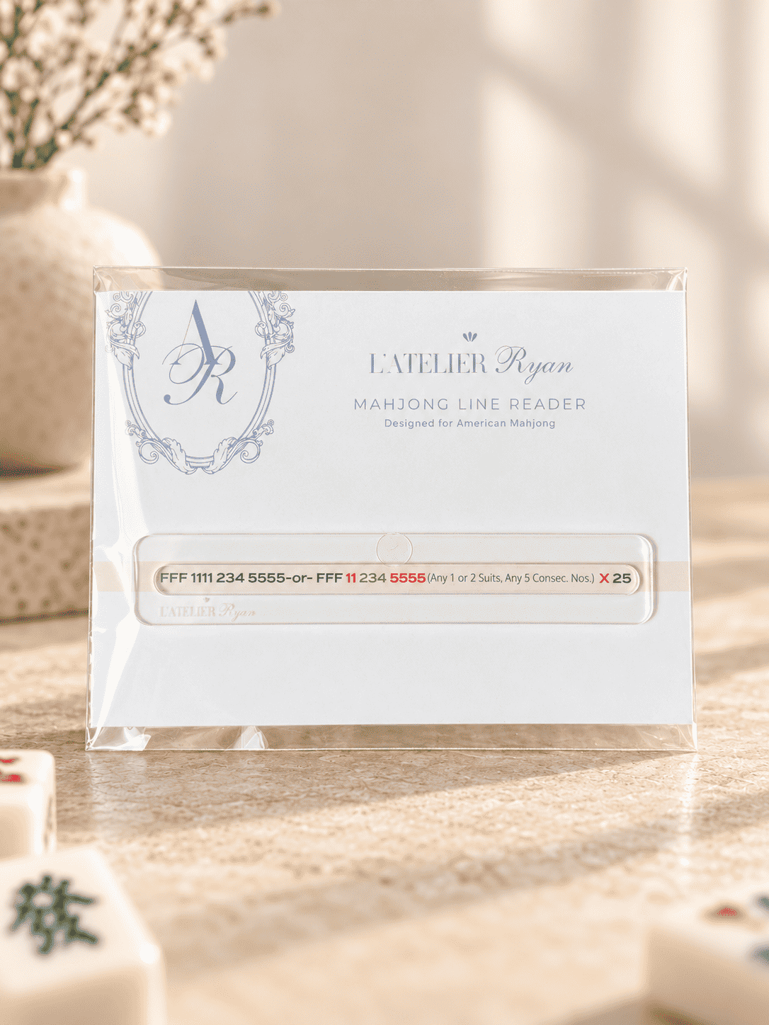 ULTRA Petite Clear Acrylic Mahjong Line Reader