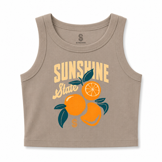 Citrus Coast Crop Tank | Florida Graphic Tank