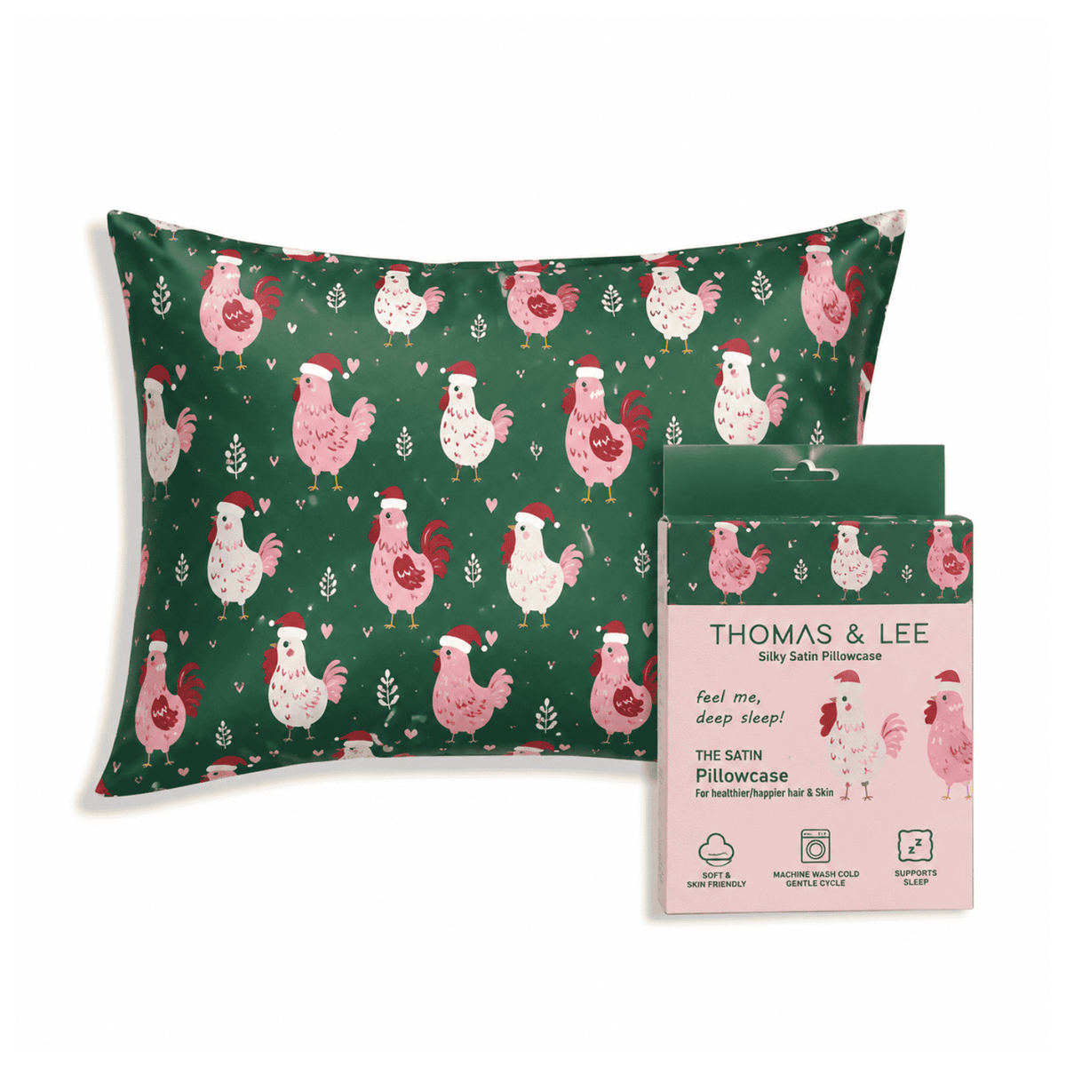 Silky Satin Pillowcase – Holiday Collection