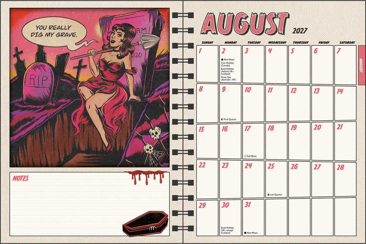 Tragic Girls 2027 Monthly/Weekly Planner Calendar by Katie  Mansfield