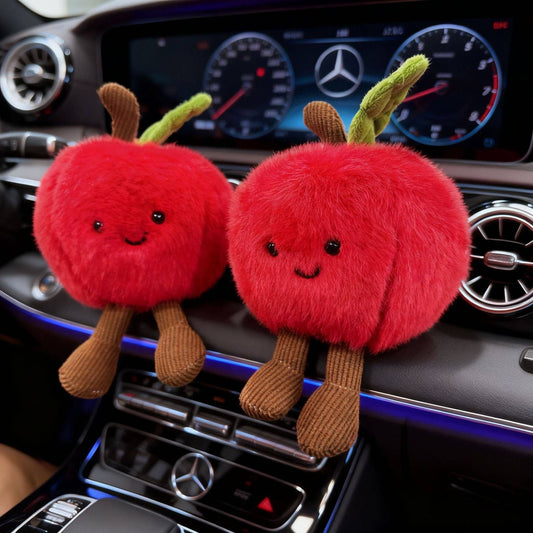 Creative Apple Plush Keychain Toy for Casual Style