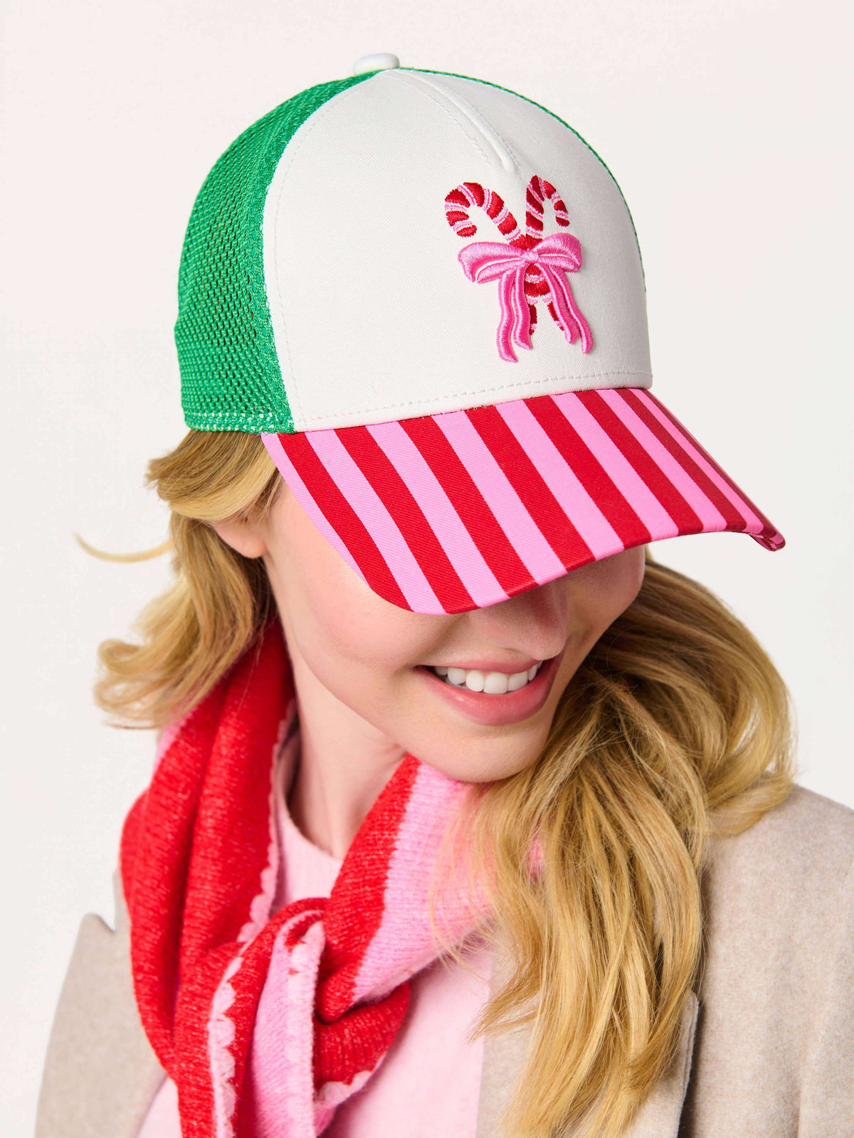 Candy Cane Trucker Hat
