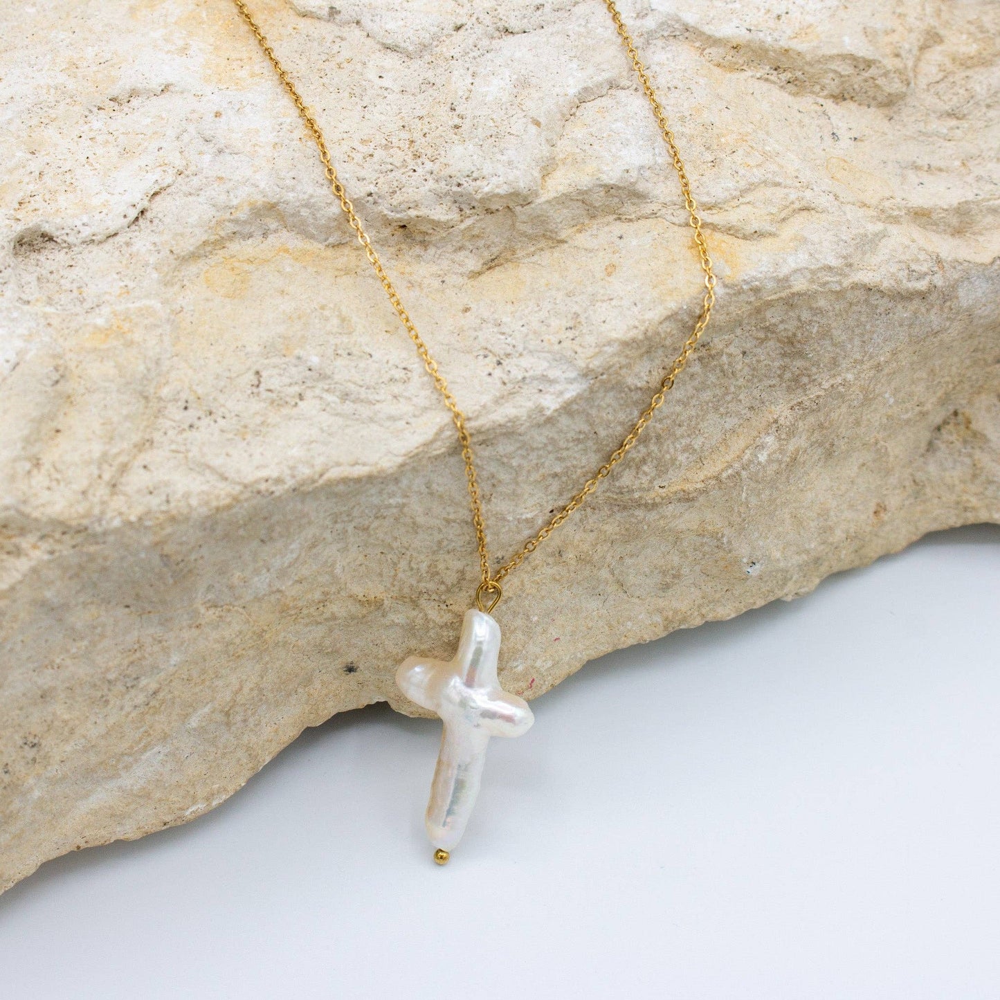 Cross Pearl Necklace- My Everyday Necklace