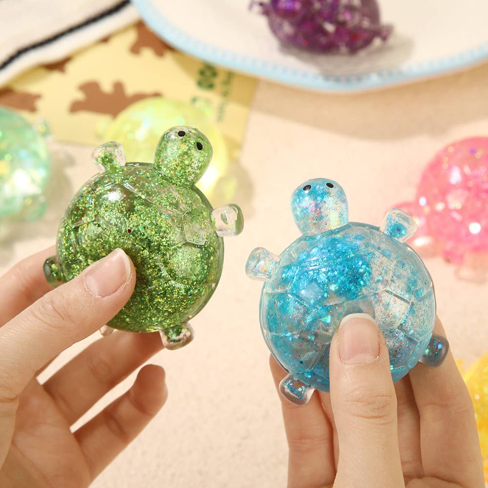 Cute Glitter turtle Squishy Squeeze Toy Fidget Toy