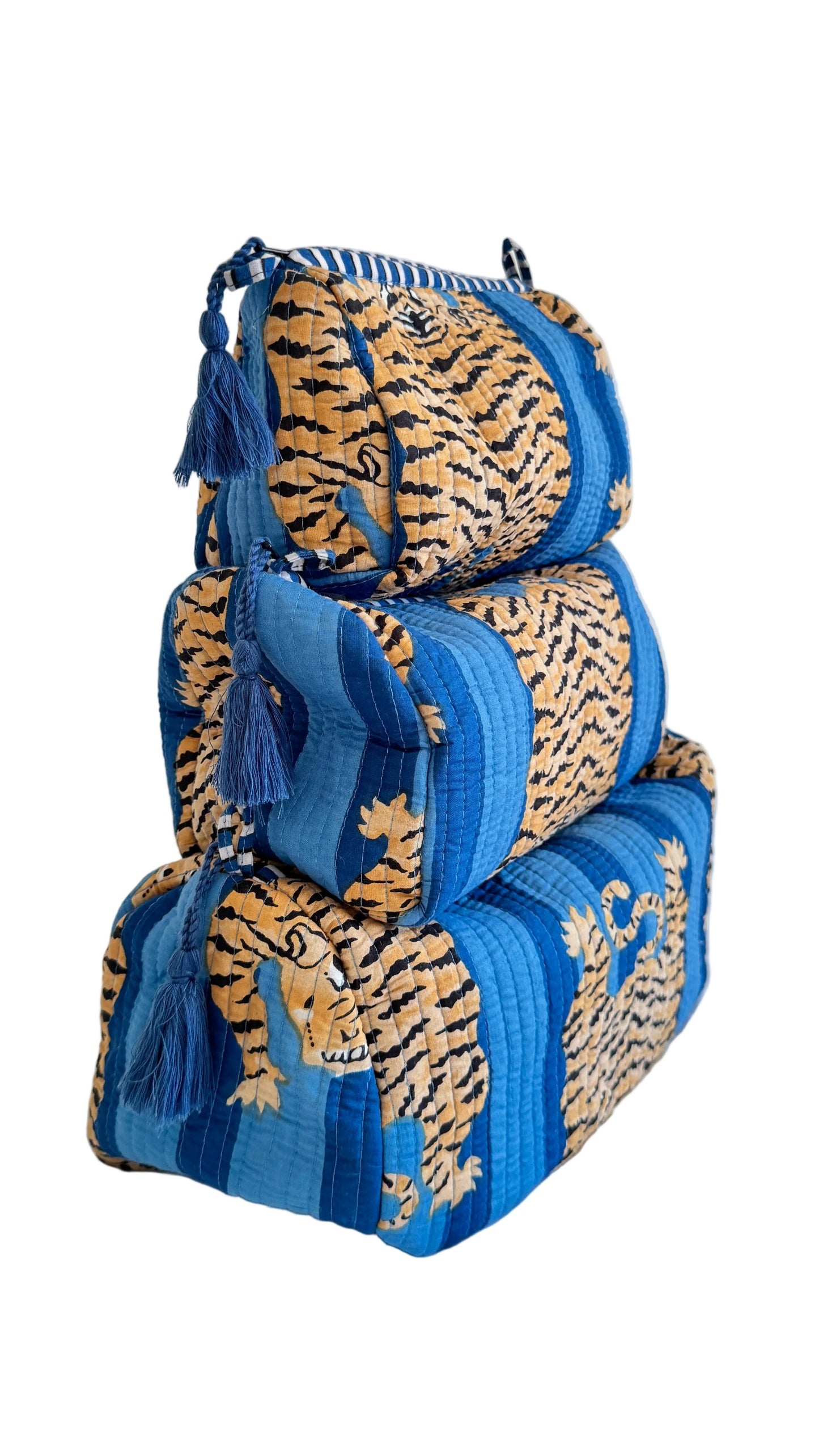 The Roots Handmade Cosmetic Bags - 3 - Piece Sets- Various Patterns