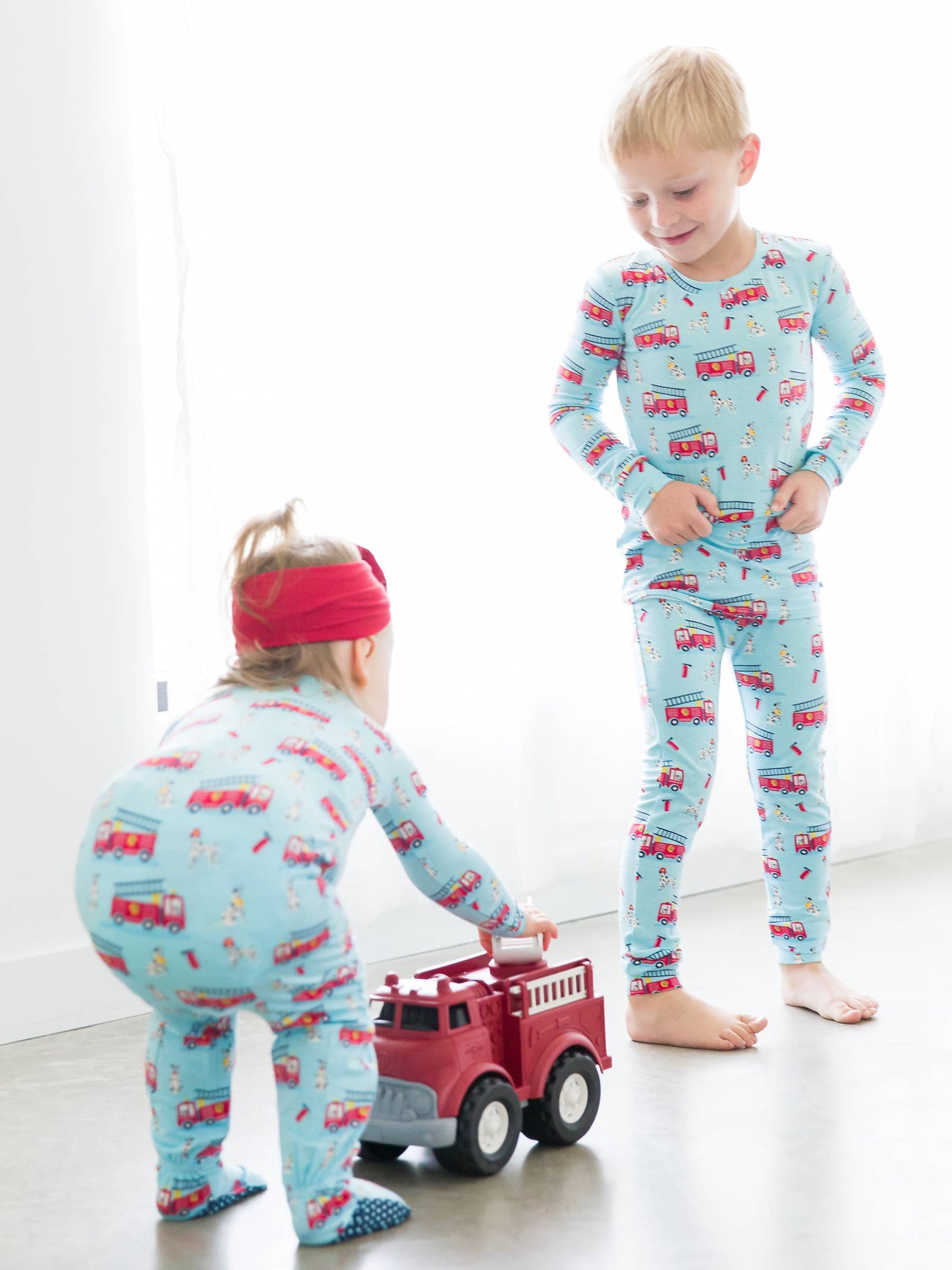 SoftSnooze™ Baby Boys Bamboo Viscose Paws To The Rescue Footed One Piece Pajama