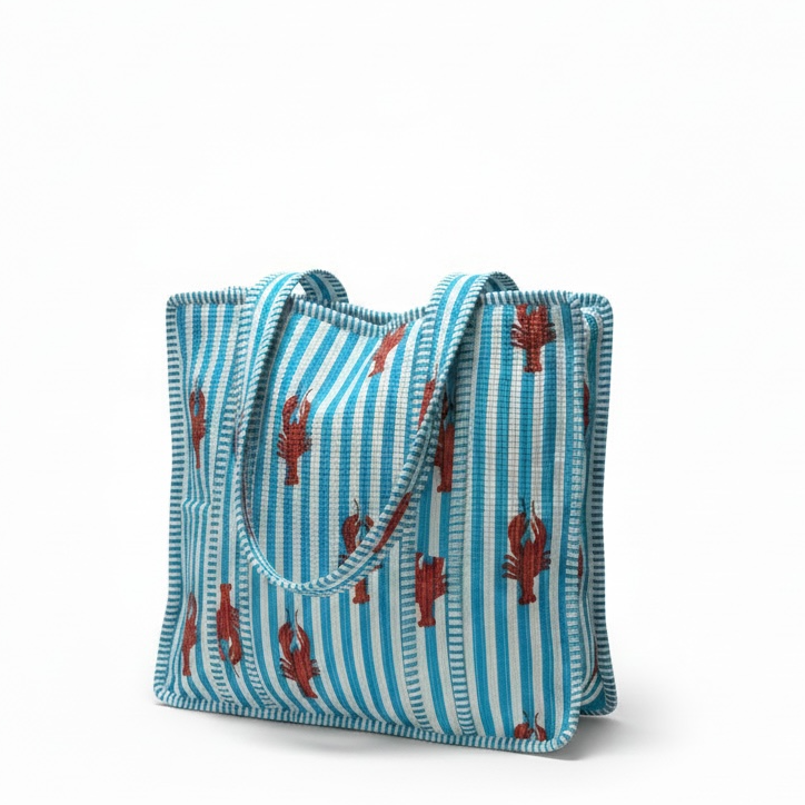 Blue Lobster Tote