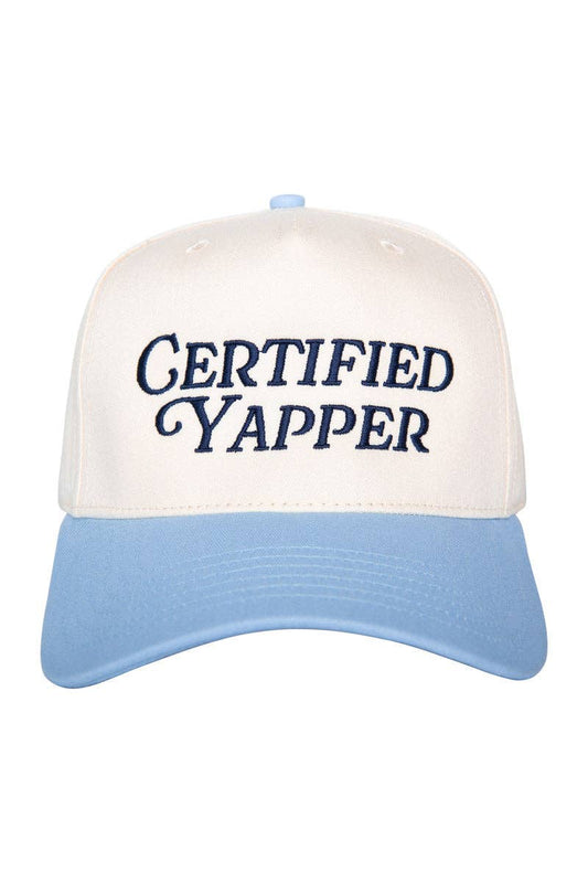 Certified Yapper Two-Toned Vintage Hat Gifts for Grads