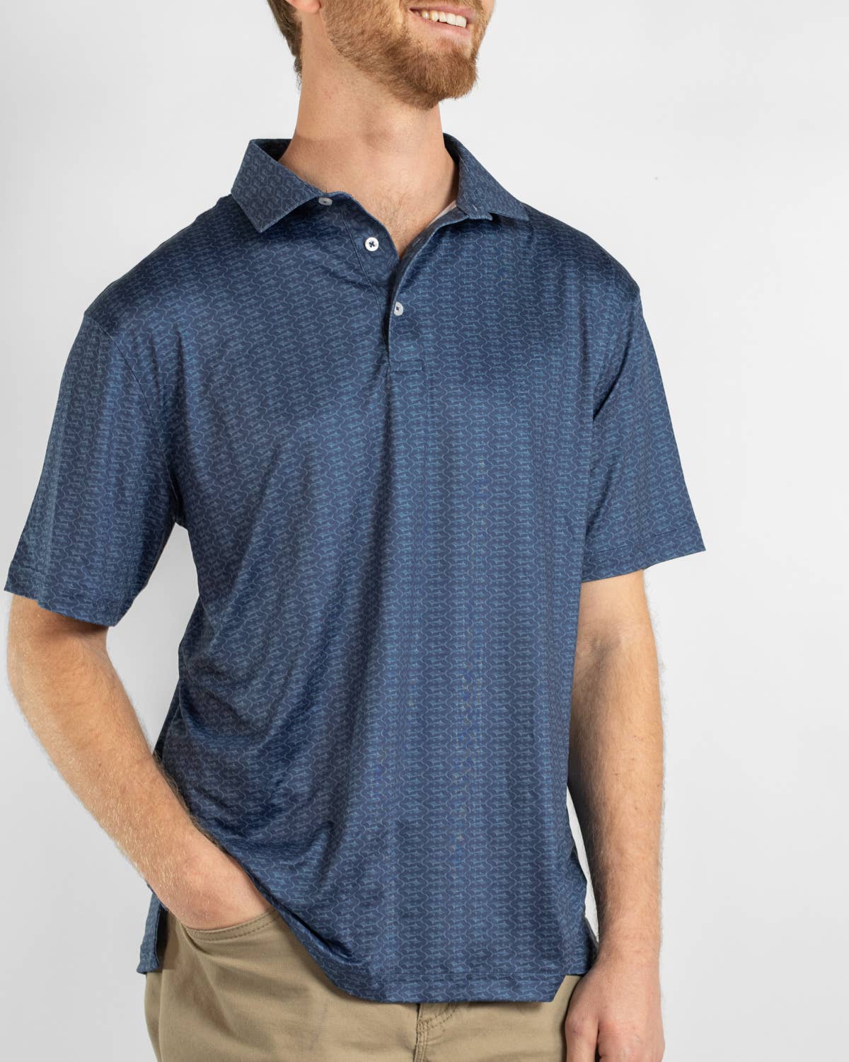 Men's Big Catch Performance Polo   Blue   -Asst.