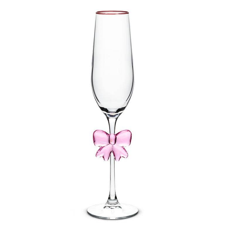 Flute with Large Pink Bow