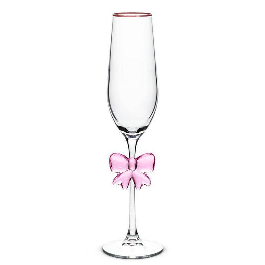 Flute with Large Pink Bow