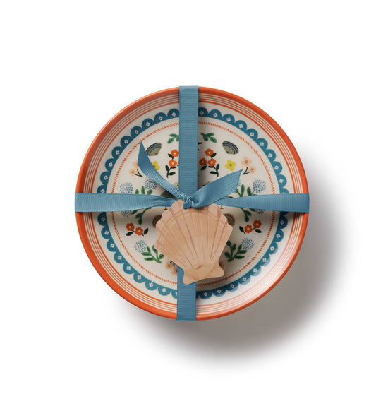 Seaside Melamine Dessert Plate Set