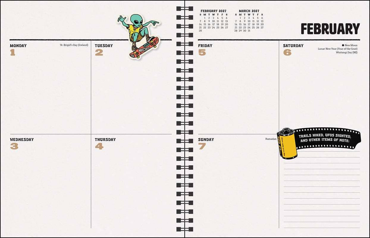Sam Larson 12-Month 2027 Monthly/Weekly Planner Calendar by Sam  Larson