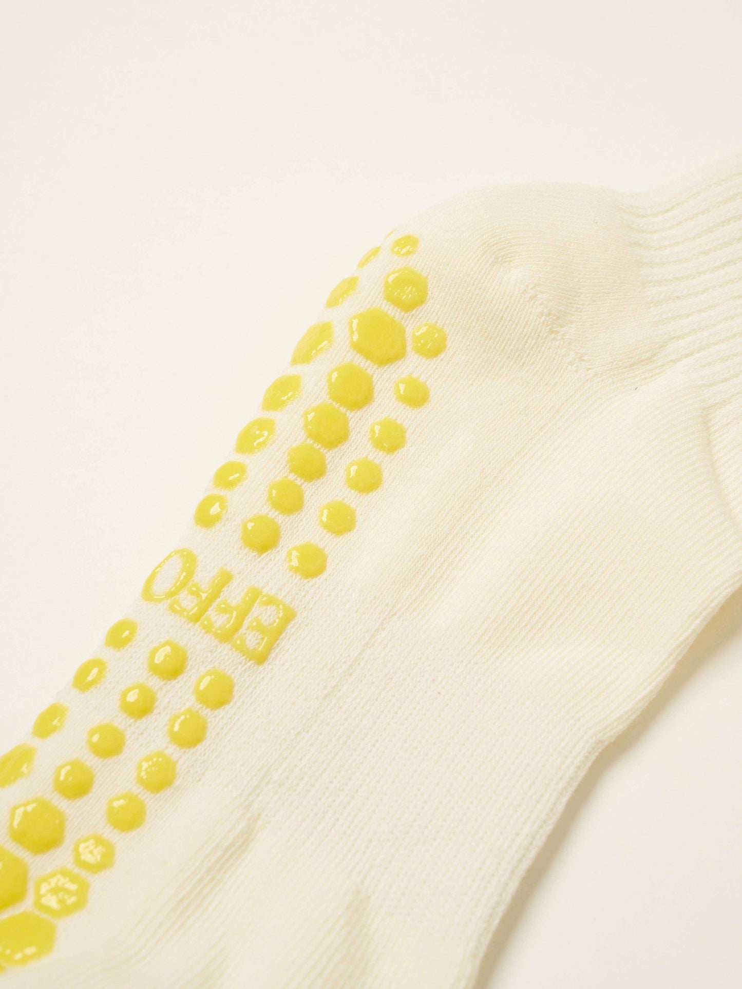 Lemon Ruffle Grip Sock, Pilates Socks