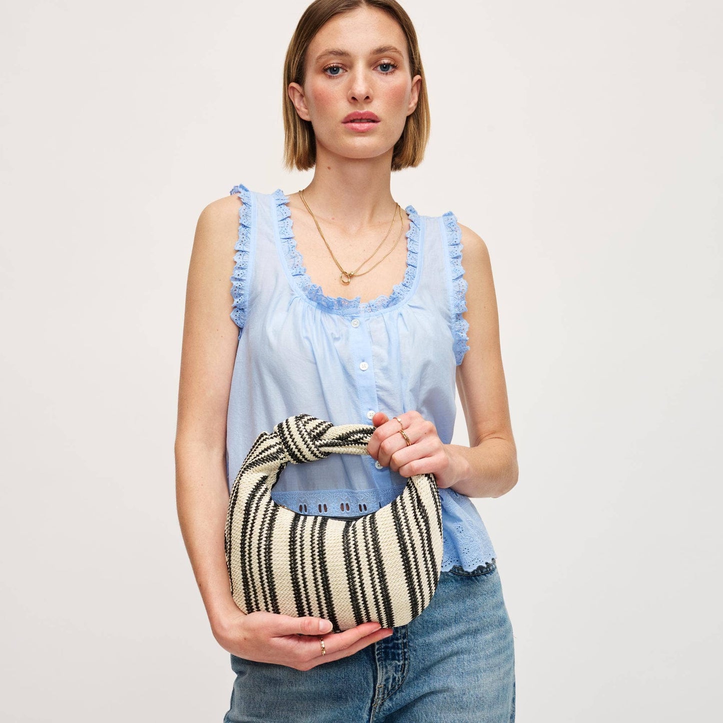 Tracy - Stripes Clutch