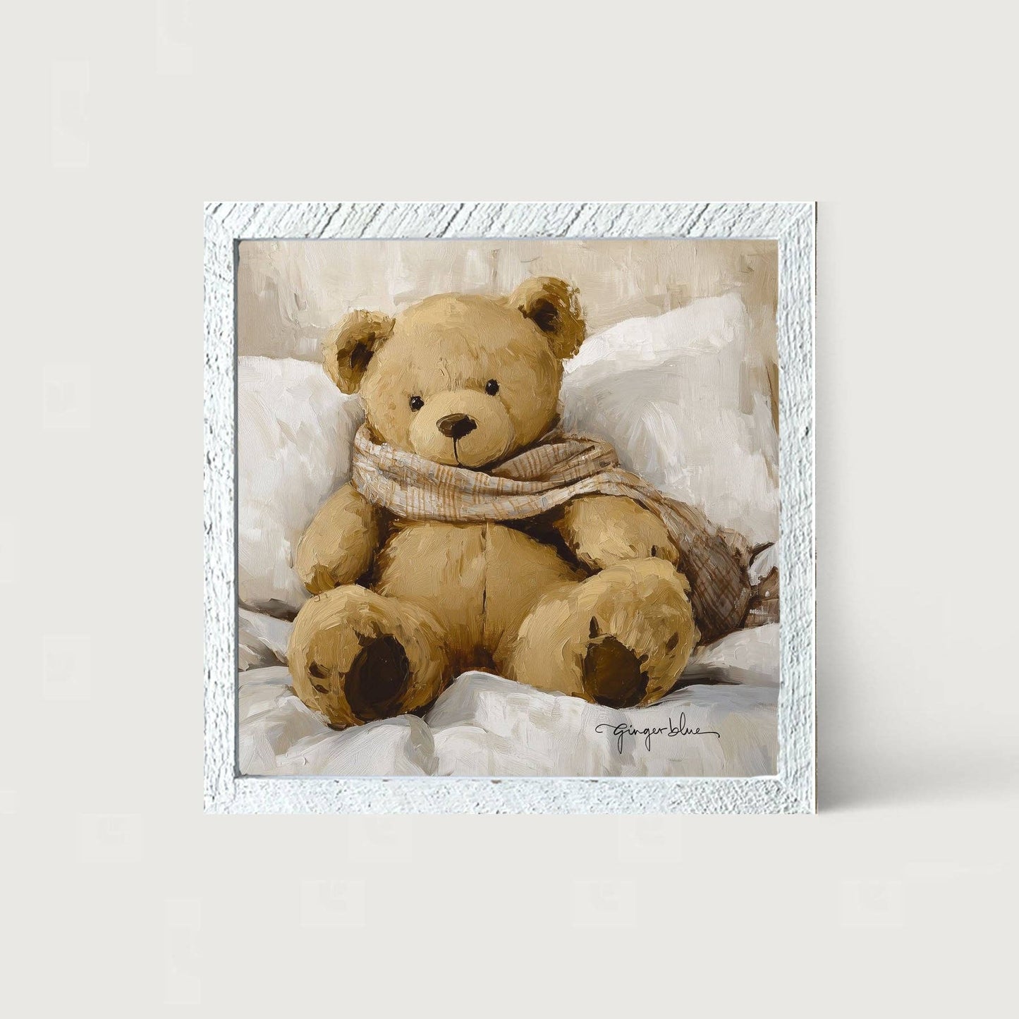 White Scarf Teddy Bear