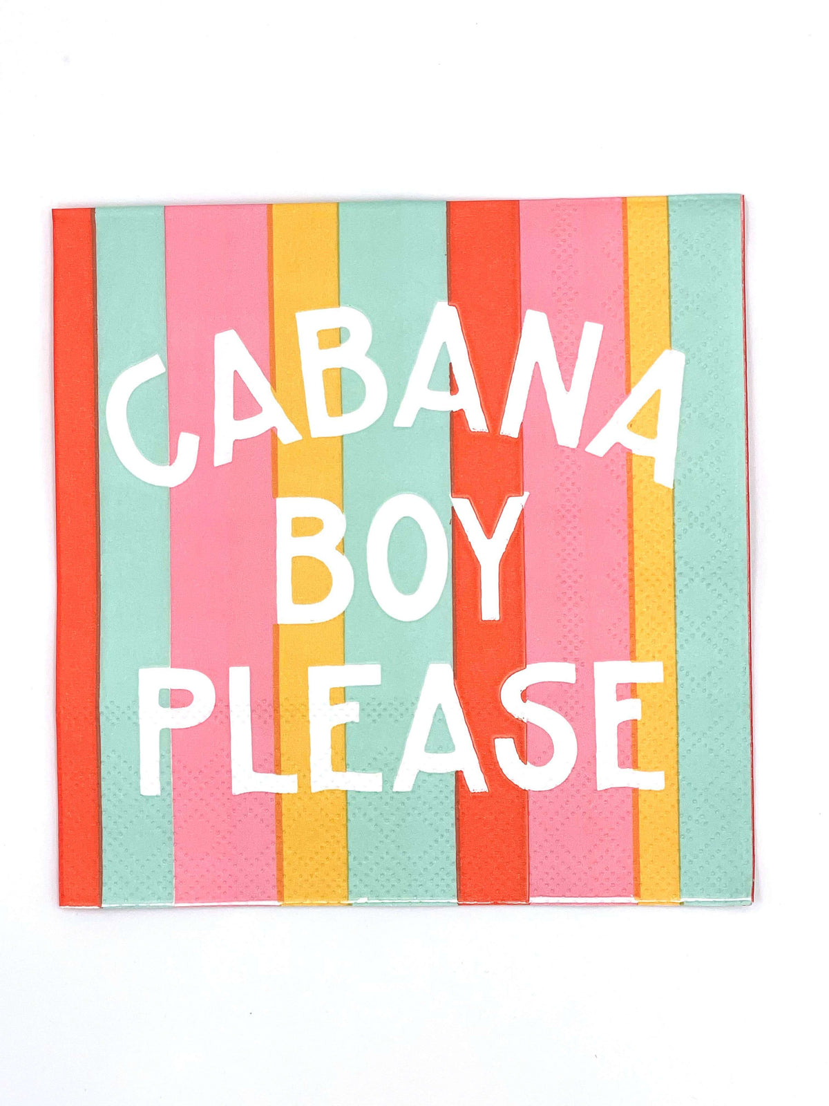 Pool Party Cocktail Funny Napkins | Cabana Boy Please -