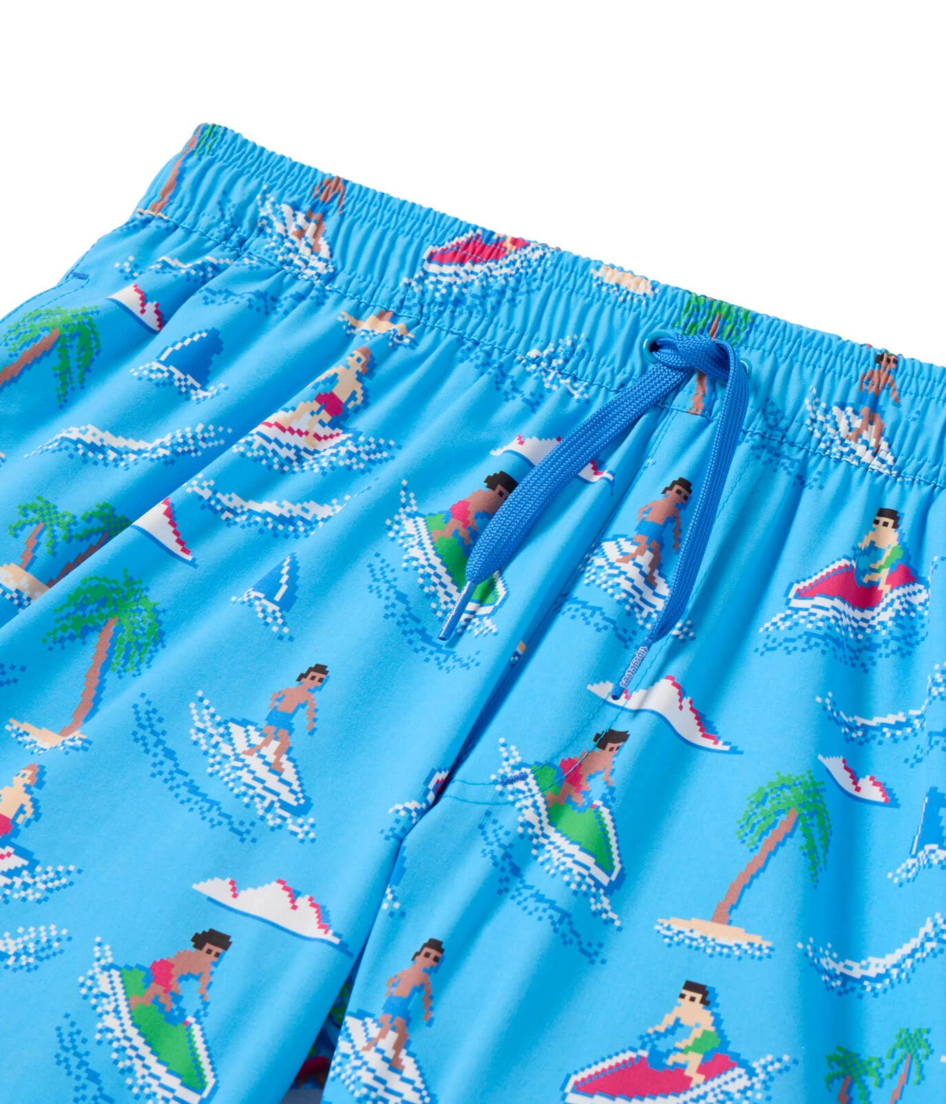 Aquaholic Men's Stretch Swim Trunks - 6" Surfer Bathing Suit