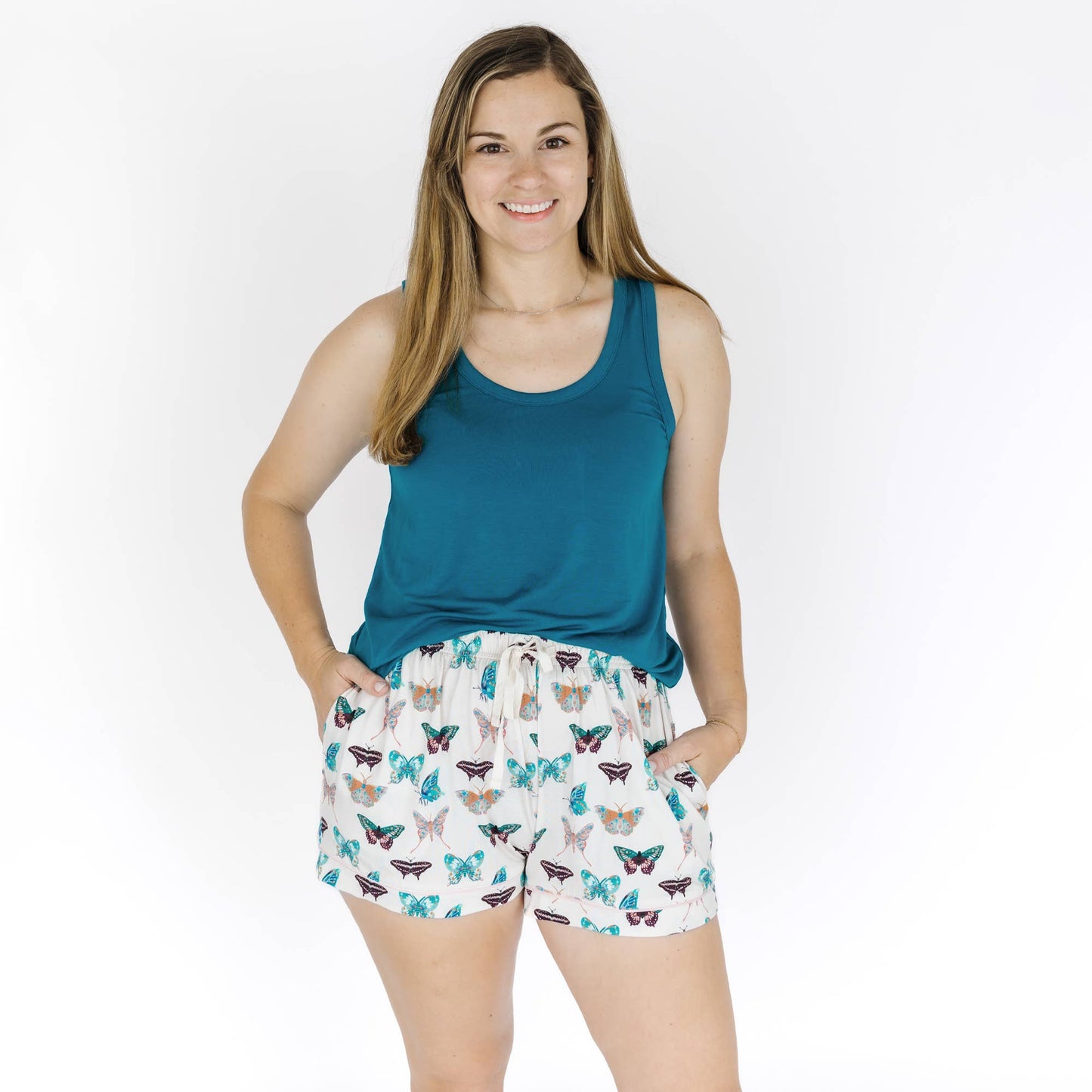 Wings of Paradise Butterflies Womens Bamboo Shorts