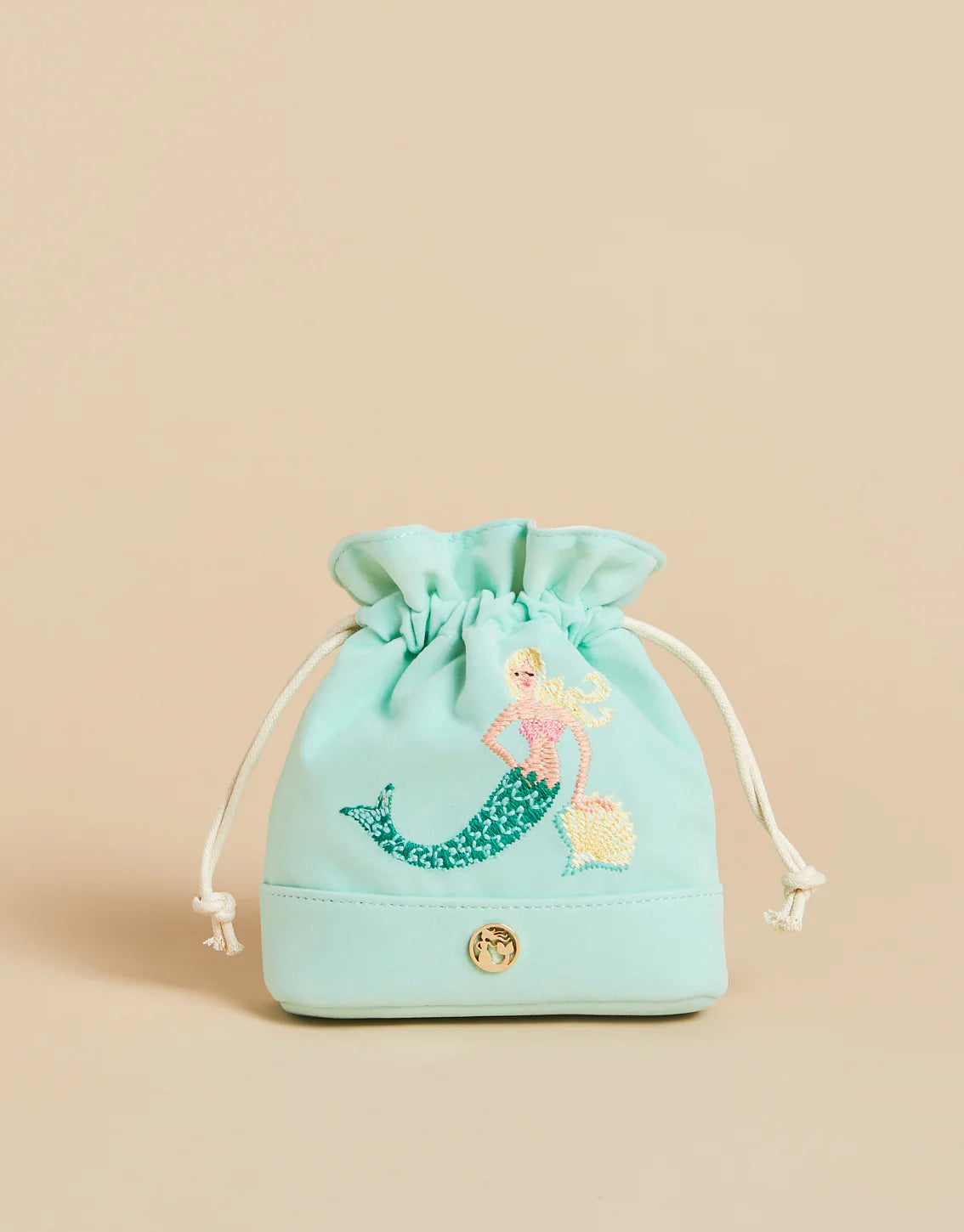 Keepsake Drawstring Mermaid Shell Seafoam
