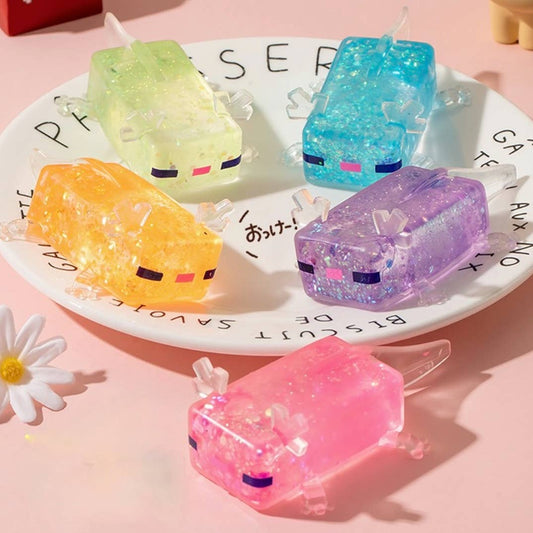 Axolotl Glitter Salamander Squishy Squeeze Toy Fidget Toy