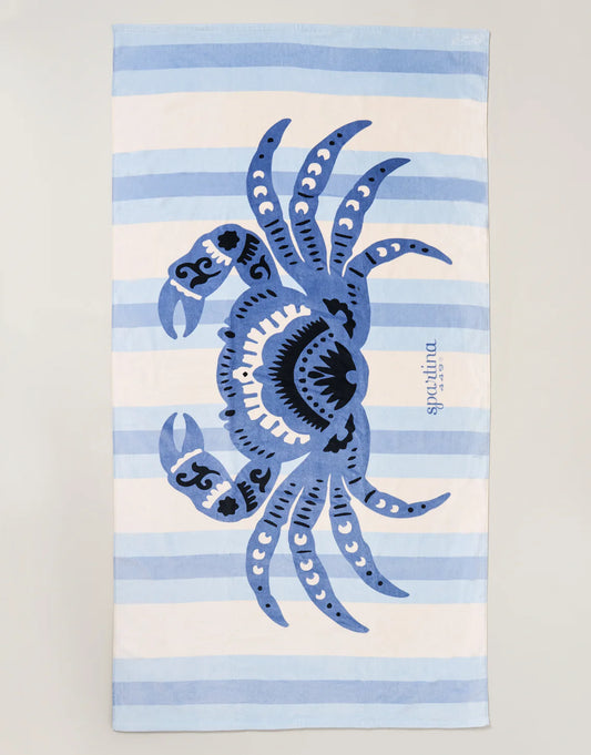 Beach Towel Blue Crab