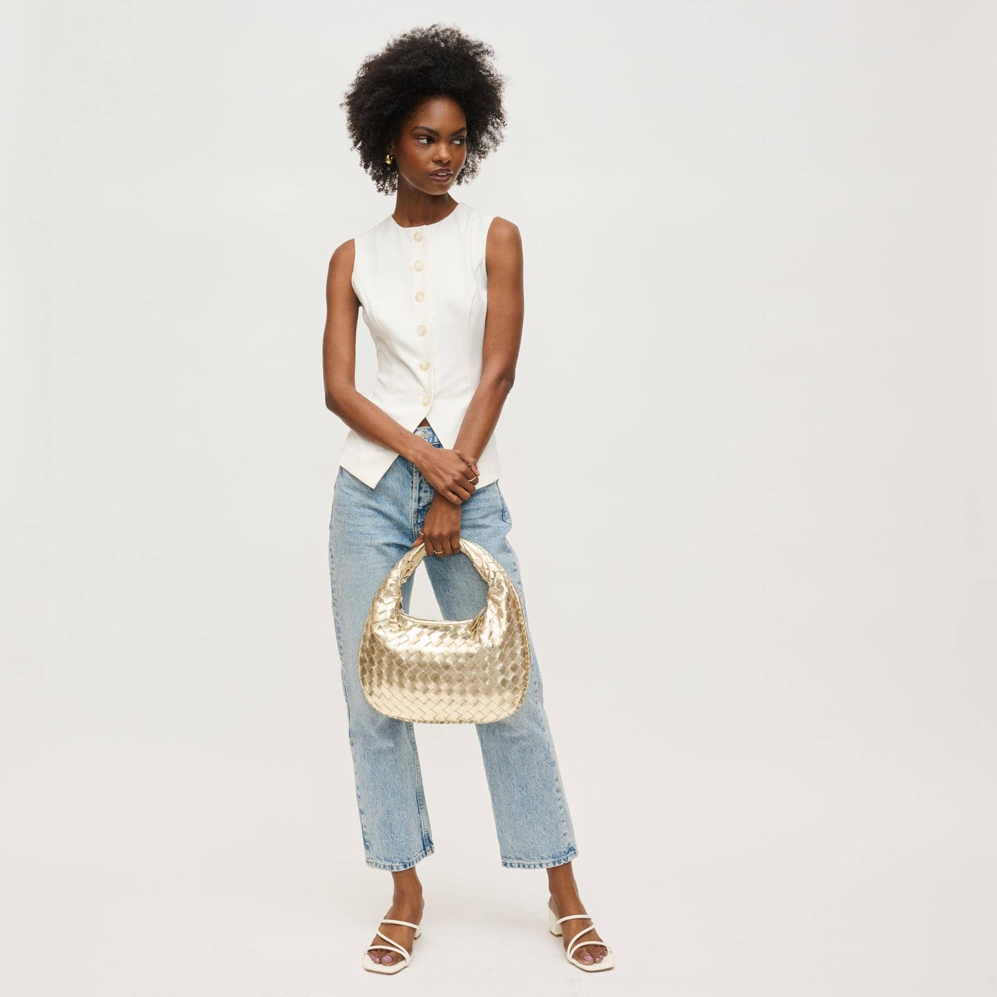 Wendy Woven Shoulder Bag