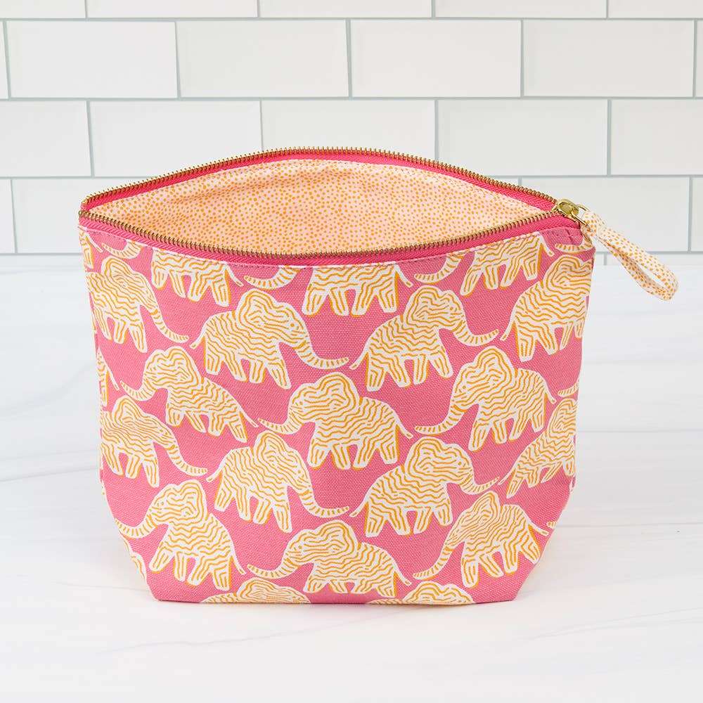 Elephant Essential Canvas Pouch Set of 2