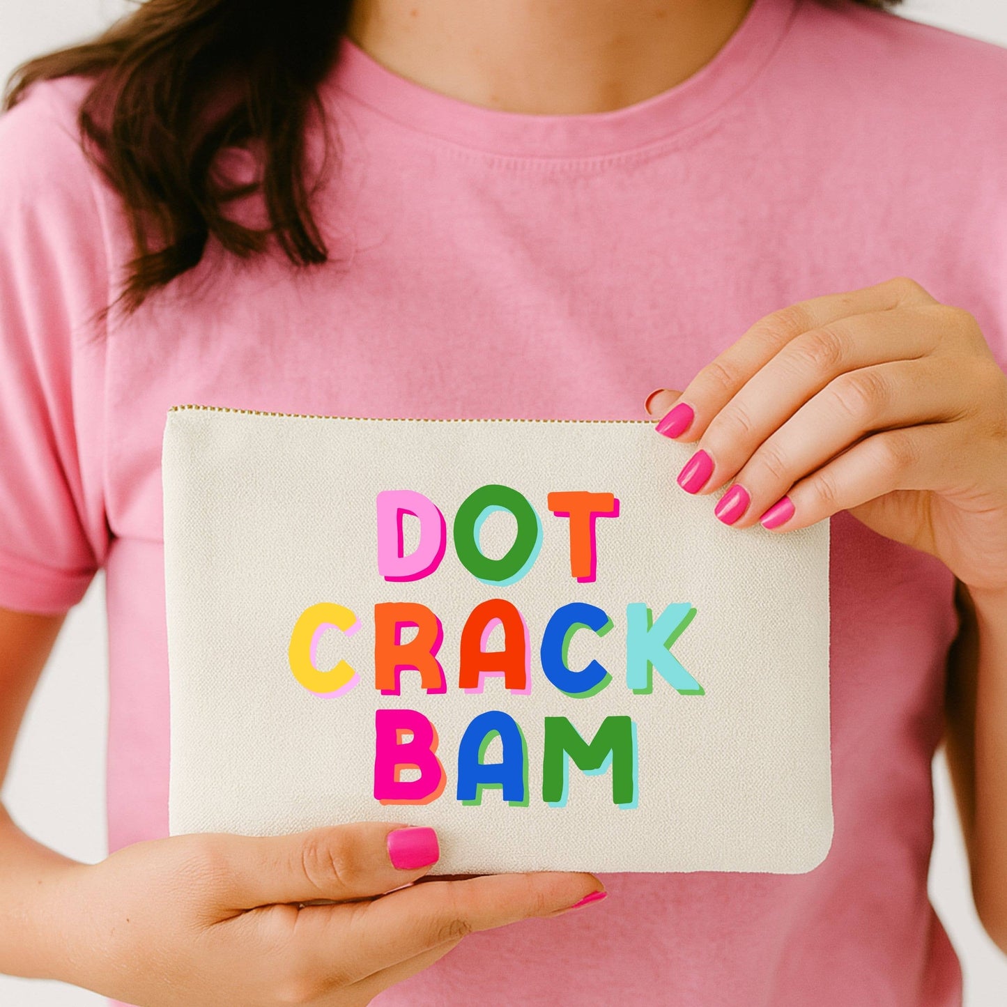 Mahjong Bag- Dot Crack Bam mahjong canvas pouch