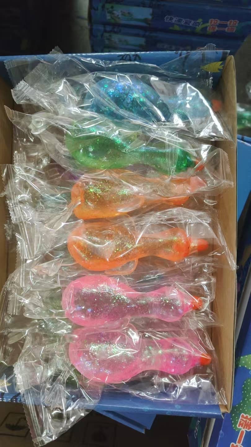 Ducks Glitter Sugar Squishy Fidget Kids  Toy- Assorted