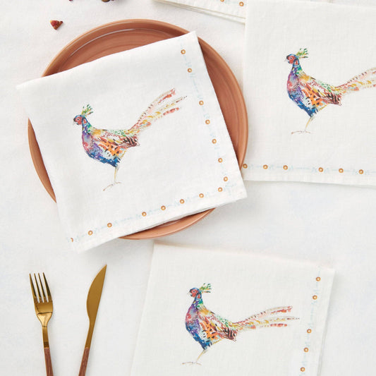 Pheasants - Cocktail Napkins set of 4
